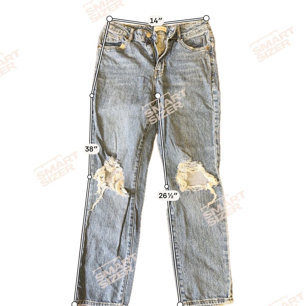 Pac sun distressed stretch mom jeans womens 26"